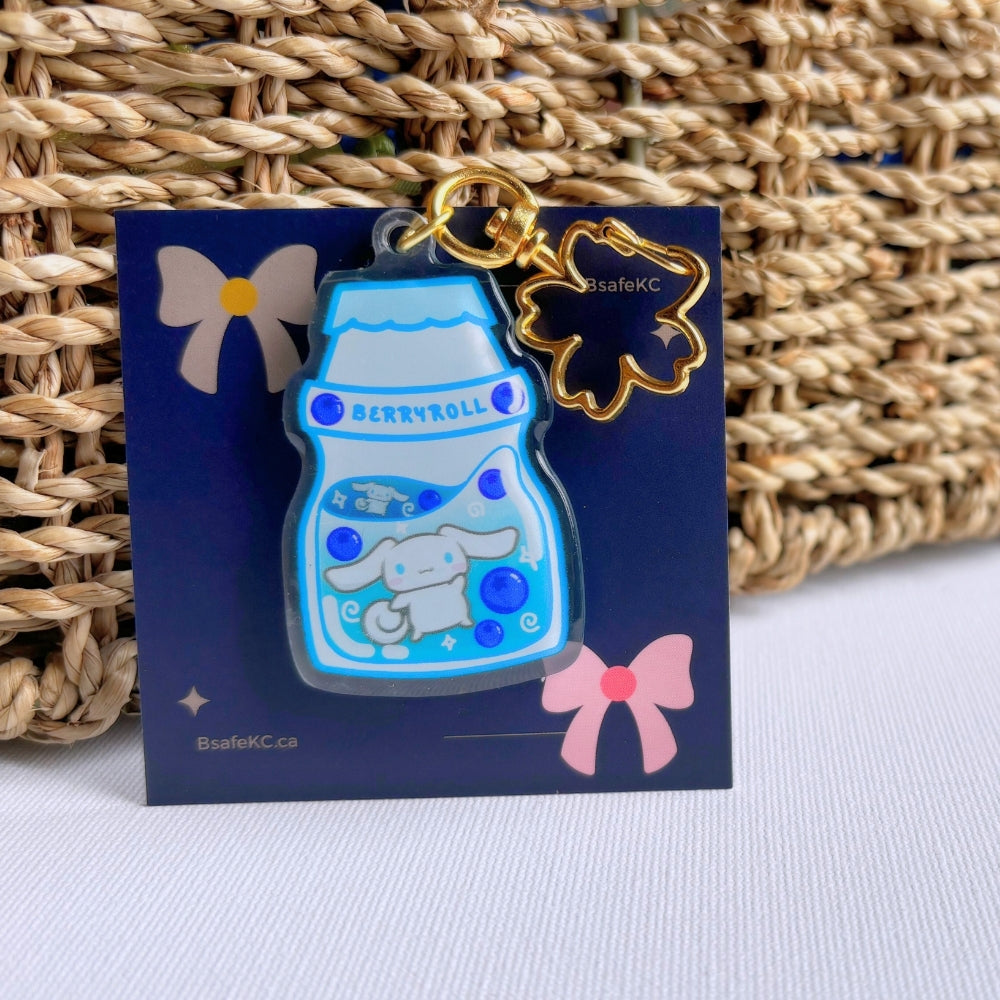 Cinna Acrylic Keychain yakult Keychain | Handmade Charm | Cute Sanrio Gift