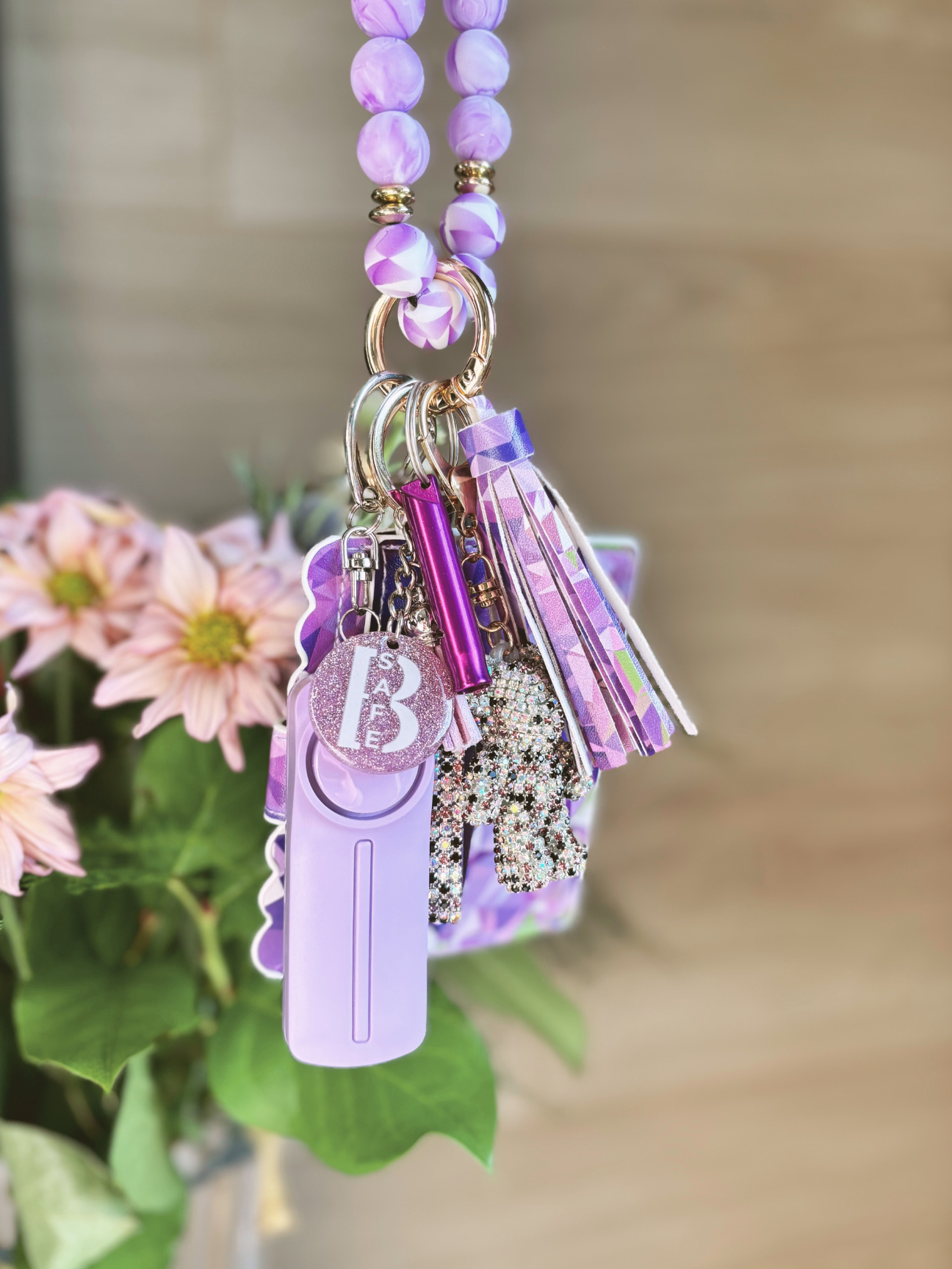 Violet Safety Keychain Medium